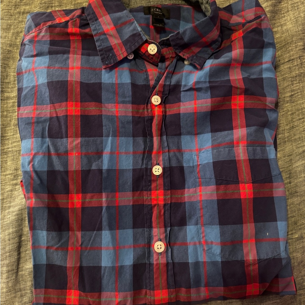 J. Crew Tartan Casual Button Down Shirt